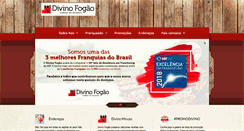 Desktop Screenshot of divinofogao.com.br